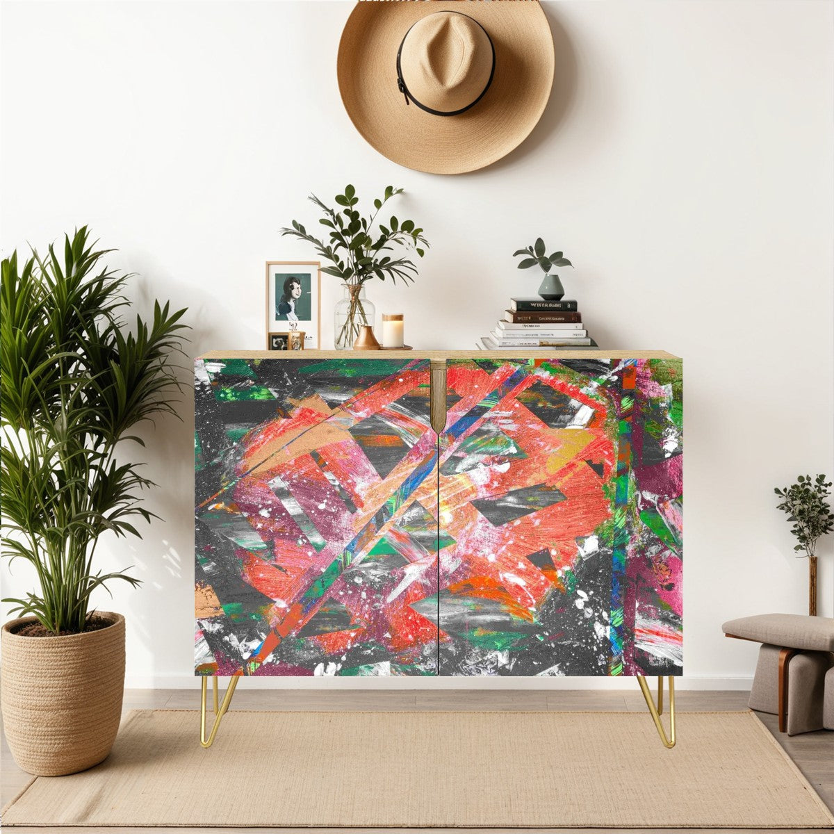 Gavin Scott Wooden Sideboard Cabinet