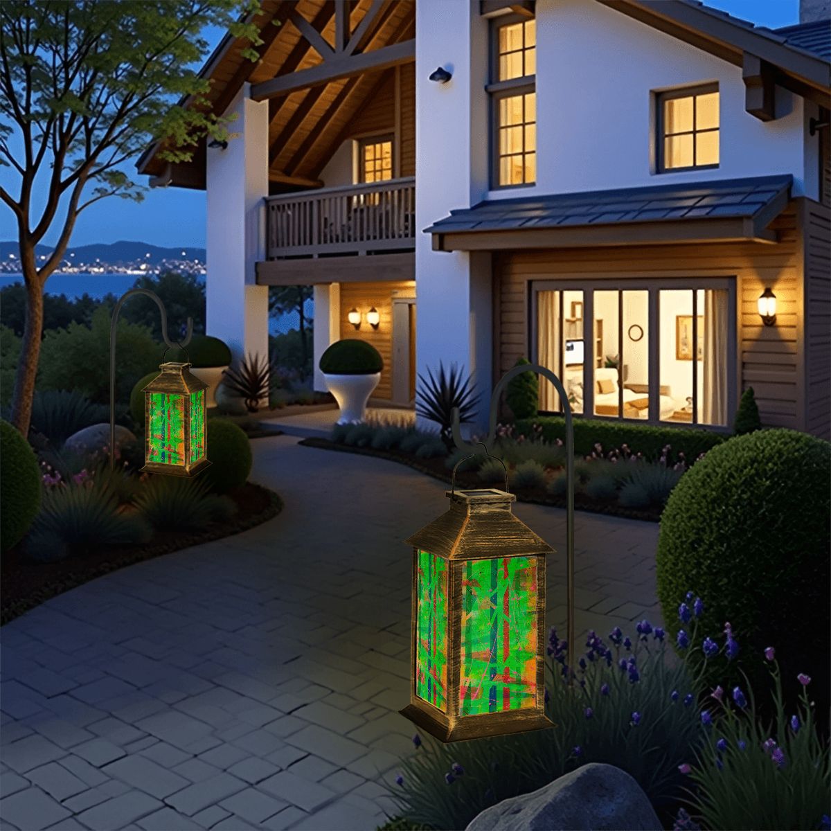 Gavin Scott Solar Powered Indoor/Outdoor Lantern