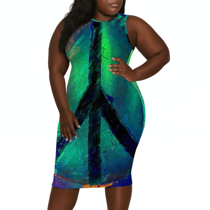 Gavin Scott Sleeveless Bodycon Dress (Femme L-4XL)