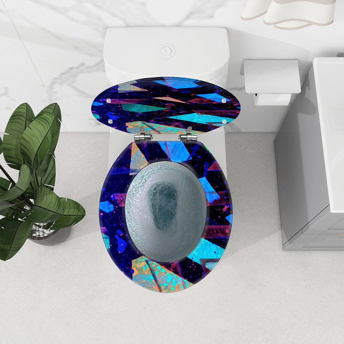 Gavin Scott Round Toilet Seat w/Matching Soft-close Lid (O-Shape)