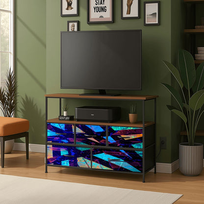 Gavin Scott TV Stand w/5 Drawer Dresser & Charging Station