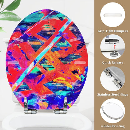 Gavin Scott Round Toilet Seat w/Matching Soft-close Lid (O-Shape)