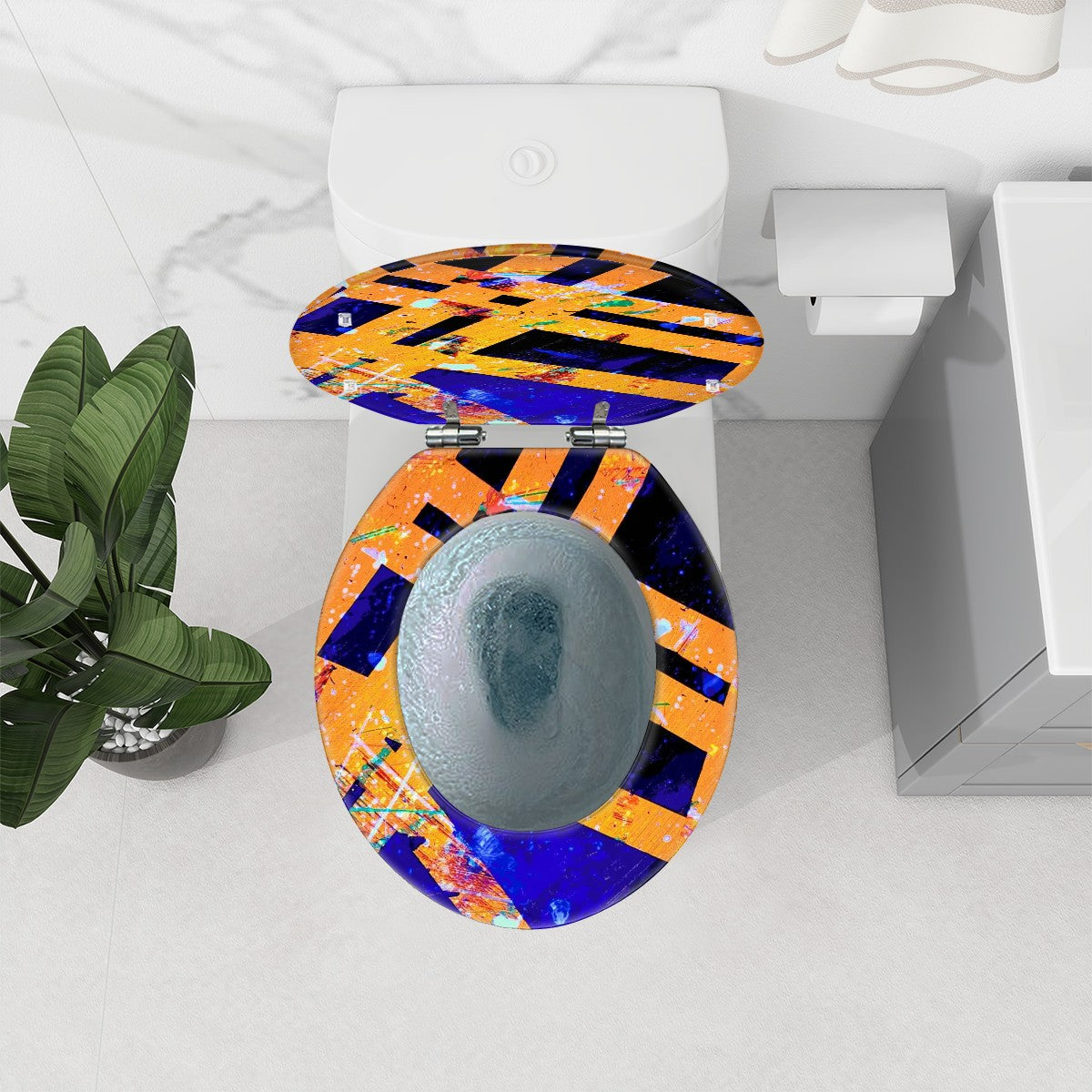 Gavin Scott Round Toilet Seat w/Matching Soft-close Lid (O-Shape)