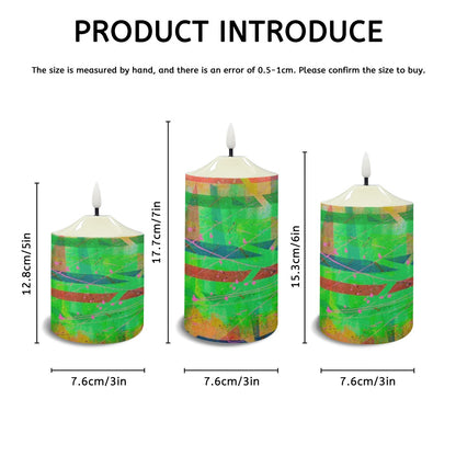 Gavin Scott Flameless Candles w/Remote (Set of 3)