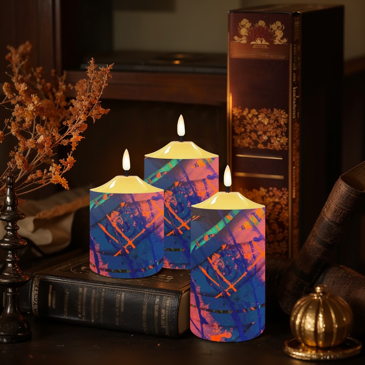 Gavin Scott Flameless Candles w/Remote (Set of 3)