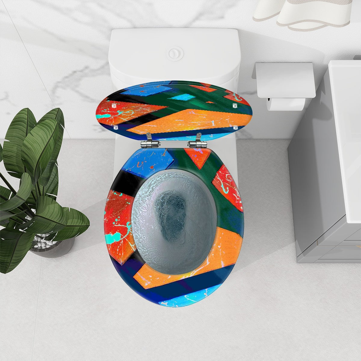 Gavin Scott Round Toilet Seat w/Matching Soft-close Lid (O-Shape)