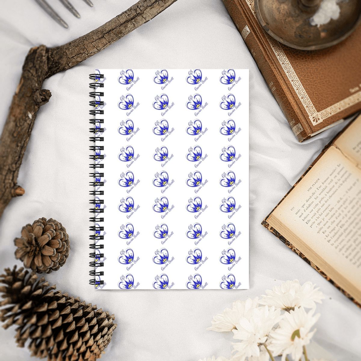 Gavin Scott Spiral Notebook