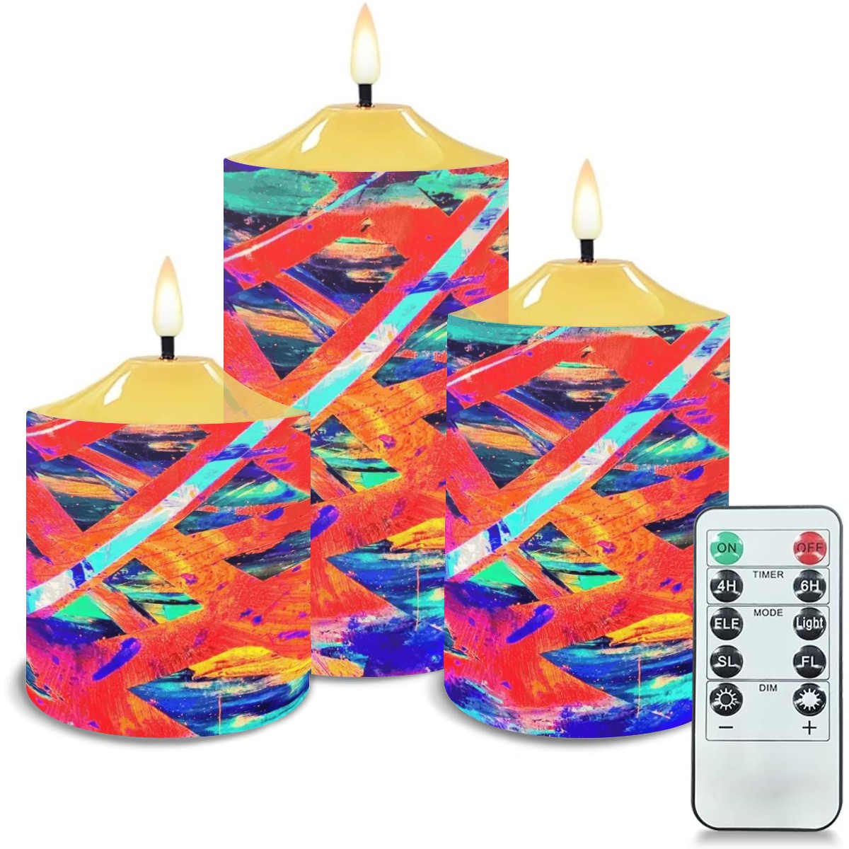 Gavin Scott Flameless Candles w/Remote (Set of 3)