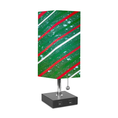 Gavin Scott Square Table Lamp with two USB Ports