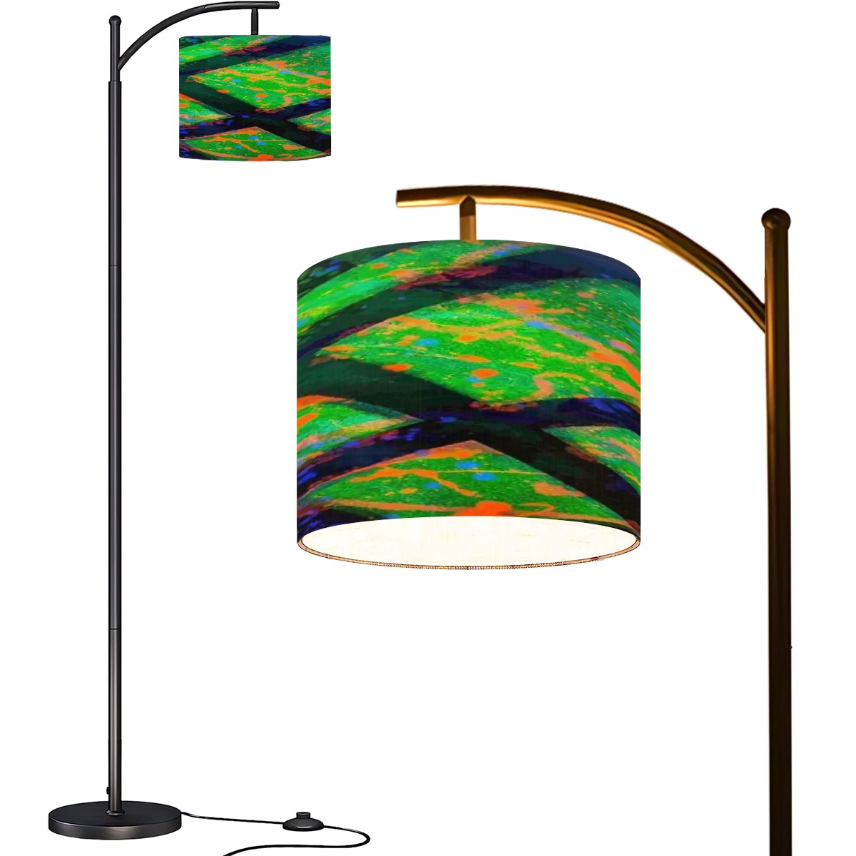 Gavin Scott Arc Floor Lamp w/Remote