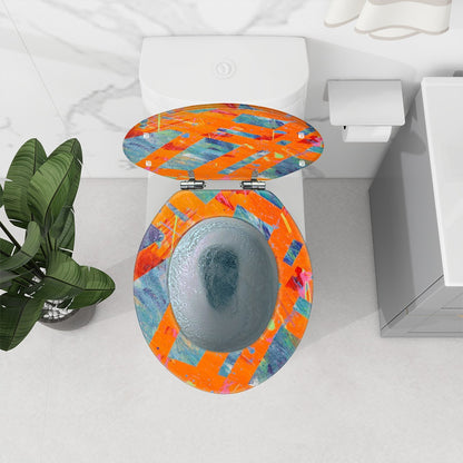 Gavin Scott Round Toilet Seat w/Matching Soft-close Lid (O-Shape)