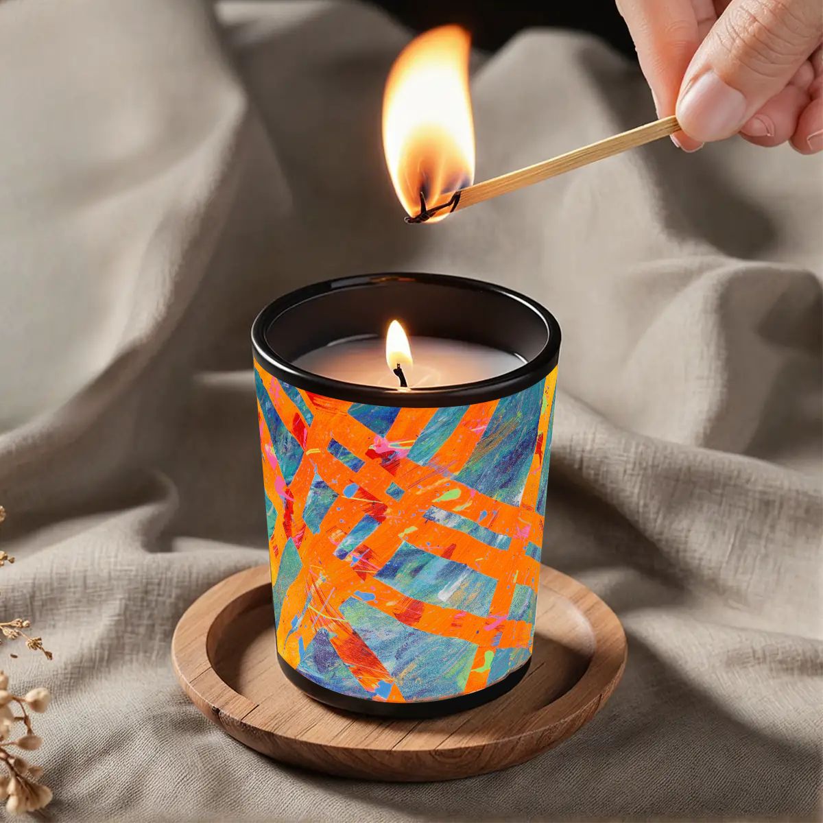 Gavin Scott Scented Black Jar Candle (6oz)