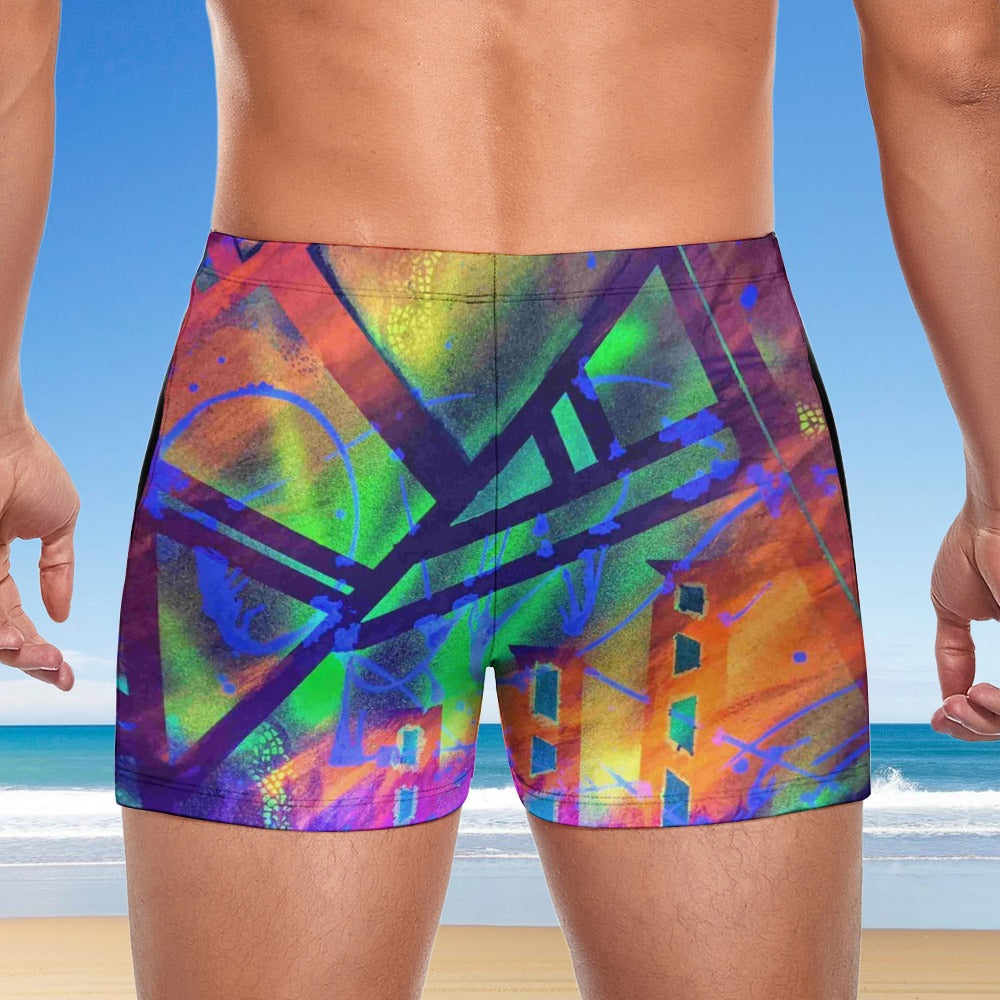 Gavin Scott Square Cut Swimming Trunks (Masc S-3XL)