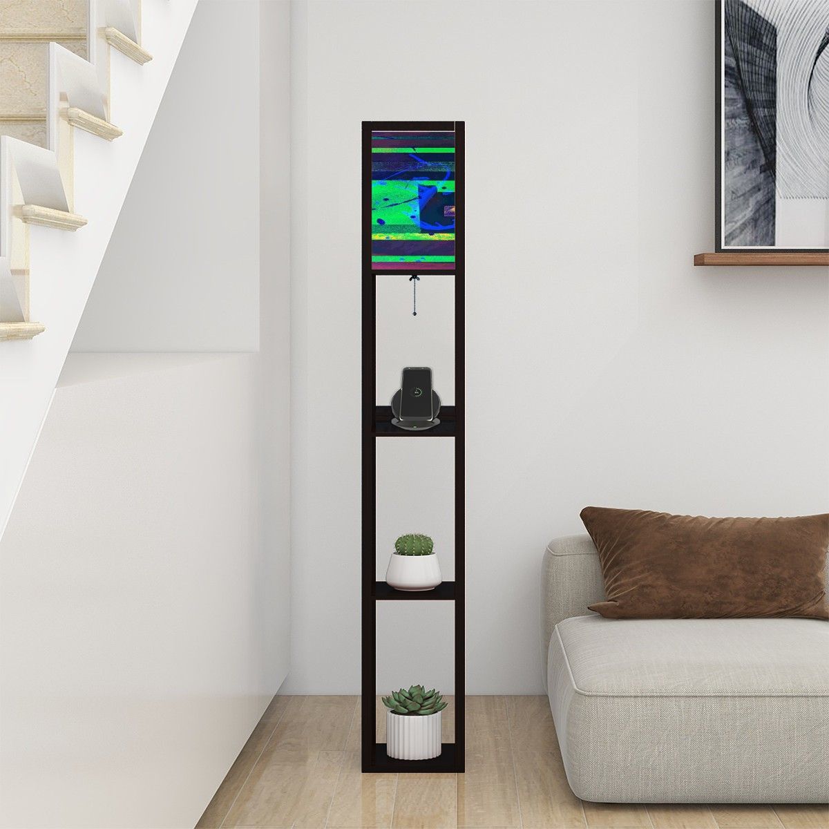 Gavin Scott Floor Lamp with Shelves (2 Colors)