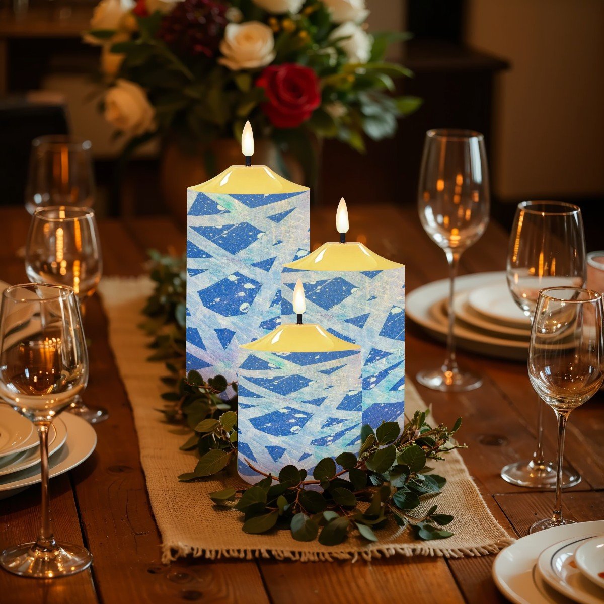 Gavin Scott Flameless Candles w/Remote (Set of 3)