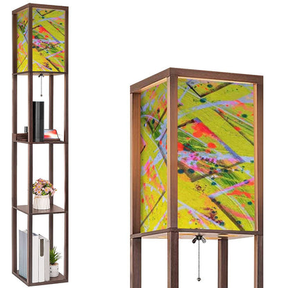 Gavin Scott Floor Lamp with Shelves (2 Colors)
