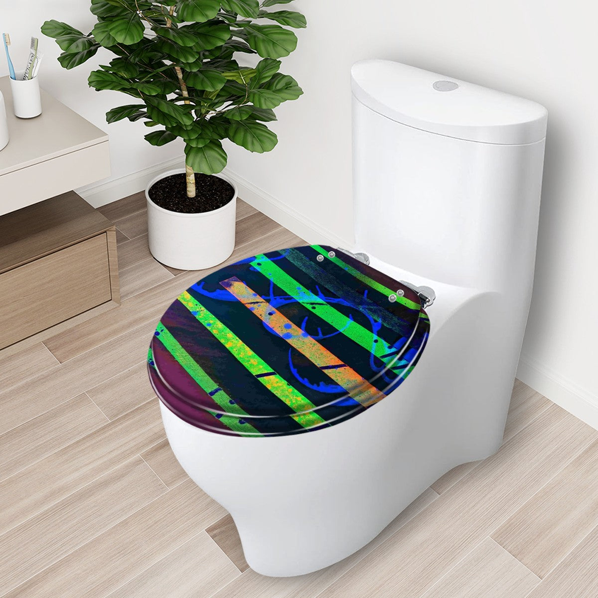 Gavin Scott Round Toilet Seat w/Matching Soft-close Lid (O-Shape)