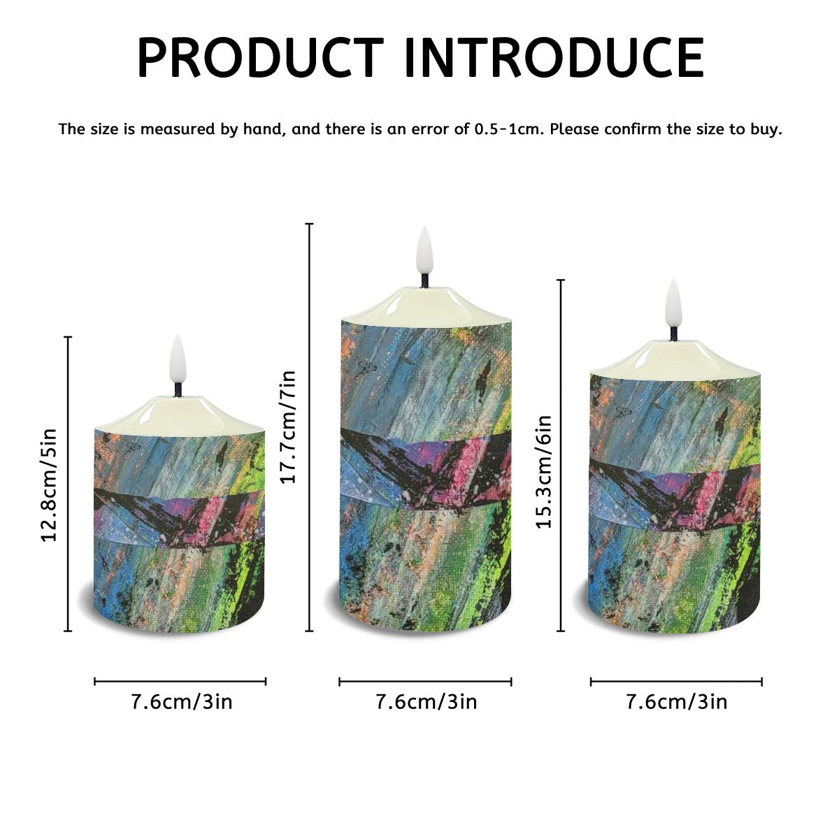 Gavin Scott Flameless Candles w/Remote (Set of 3)