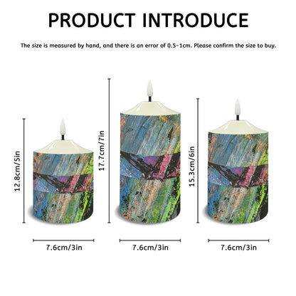 Gavin Scott Flameless Candles w/Remote (Set of 3)