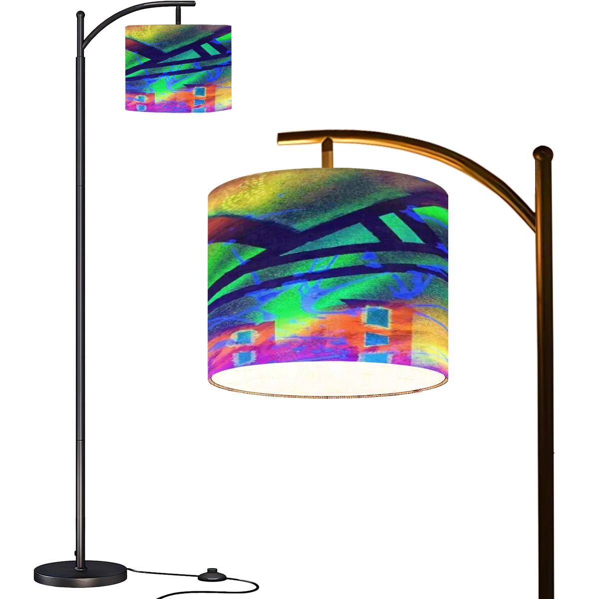 Gavin Scott Arc Floor Lamp w/Remote