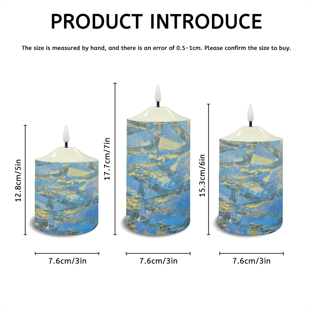 Gavin Scott Flameless Candles w/Remote (Set of 3)