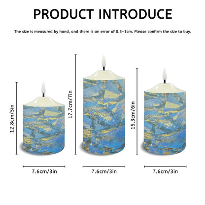 Gavin Scott Flameless Candles w/Remote (Set of 3)