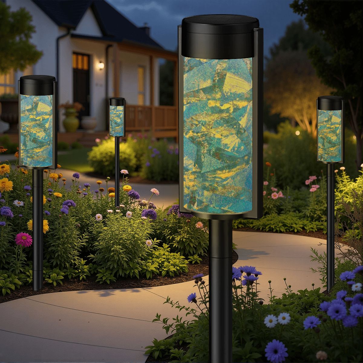 Gavin Scott Adjustable Outdoor Solar Lights (set of 4)
