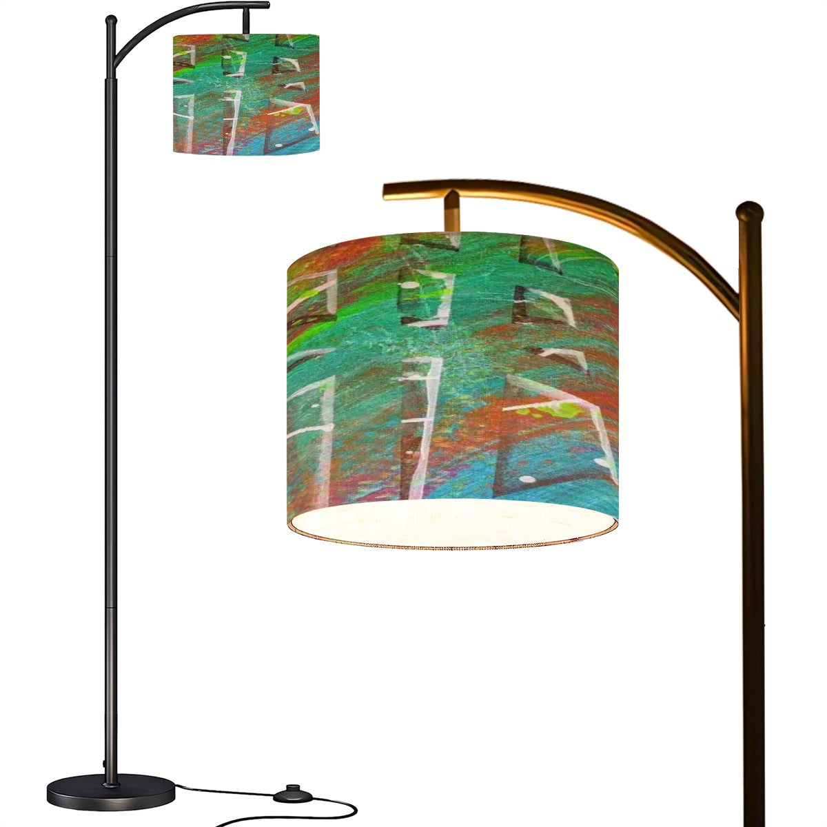 Gavin Scott Arc Floor Lamp w/Remote
