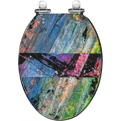 Gavin Scott Elongated Toilet Seat w/Matching Soft-close Lid (V-Shape)