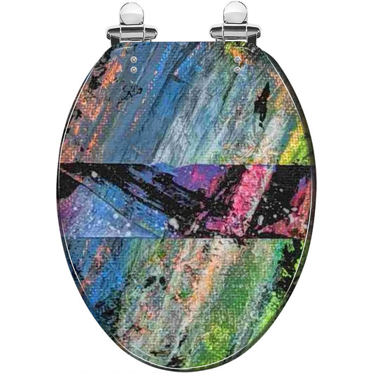 Gavin Scott Elongated Toilet Seat w/Matching Soft-close Lid (V-Shape)