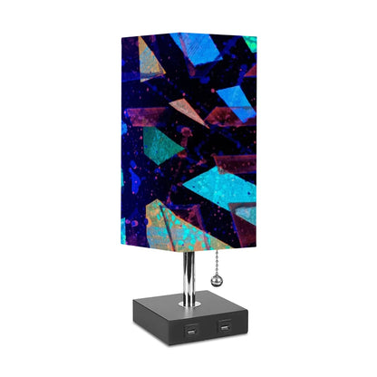 Gavin Scott Square Table Lamp with USB Port