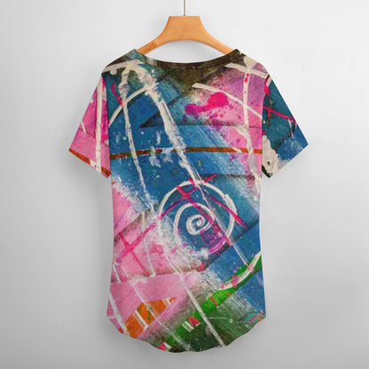 Gavin Scott Ice Silk V-Neck Short-sleeve Shirt (Femme S-5XL)