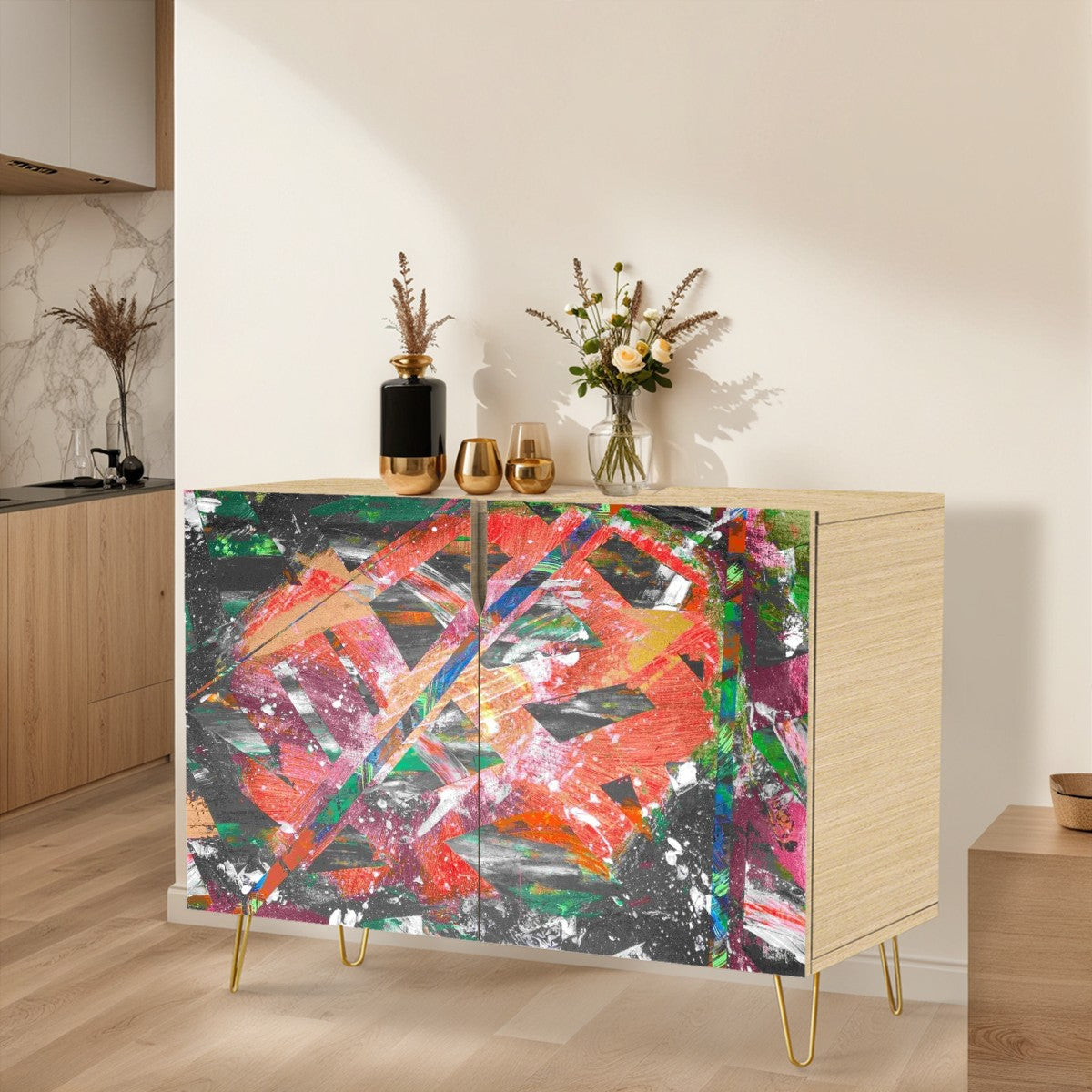 Gavin Scott Wooden Sideboard Cabinet