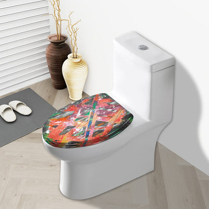 Gavin Scott Elongated Toilet Seat w/Matching Soft-close Lid (V-Shape)