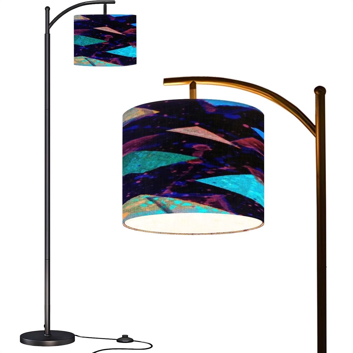 Gavin Scott Arc Floor Lamp w/Remote