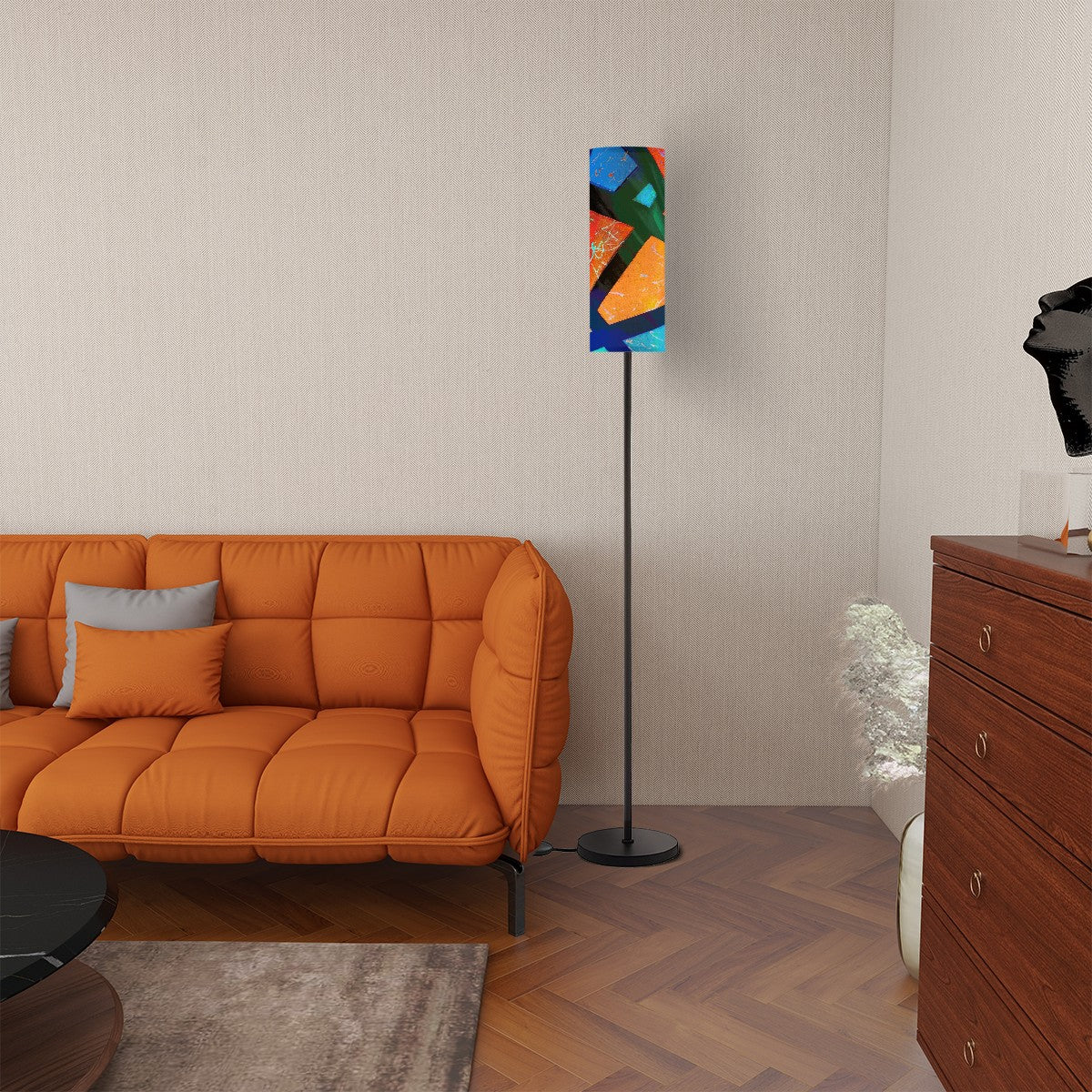 Gavin Scott Pillar Torch Floor Lamp