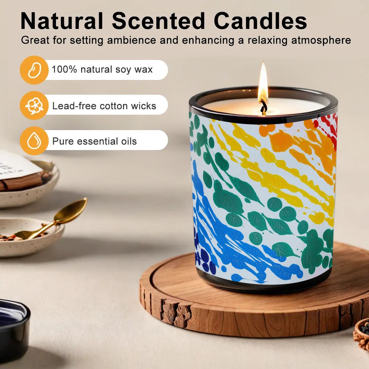 Gavin Scott Scented Black Jar Candle (6oz)