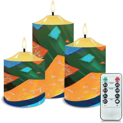 Gavin Scott Flameless Candles w/Remote (Set of 3)