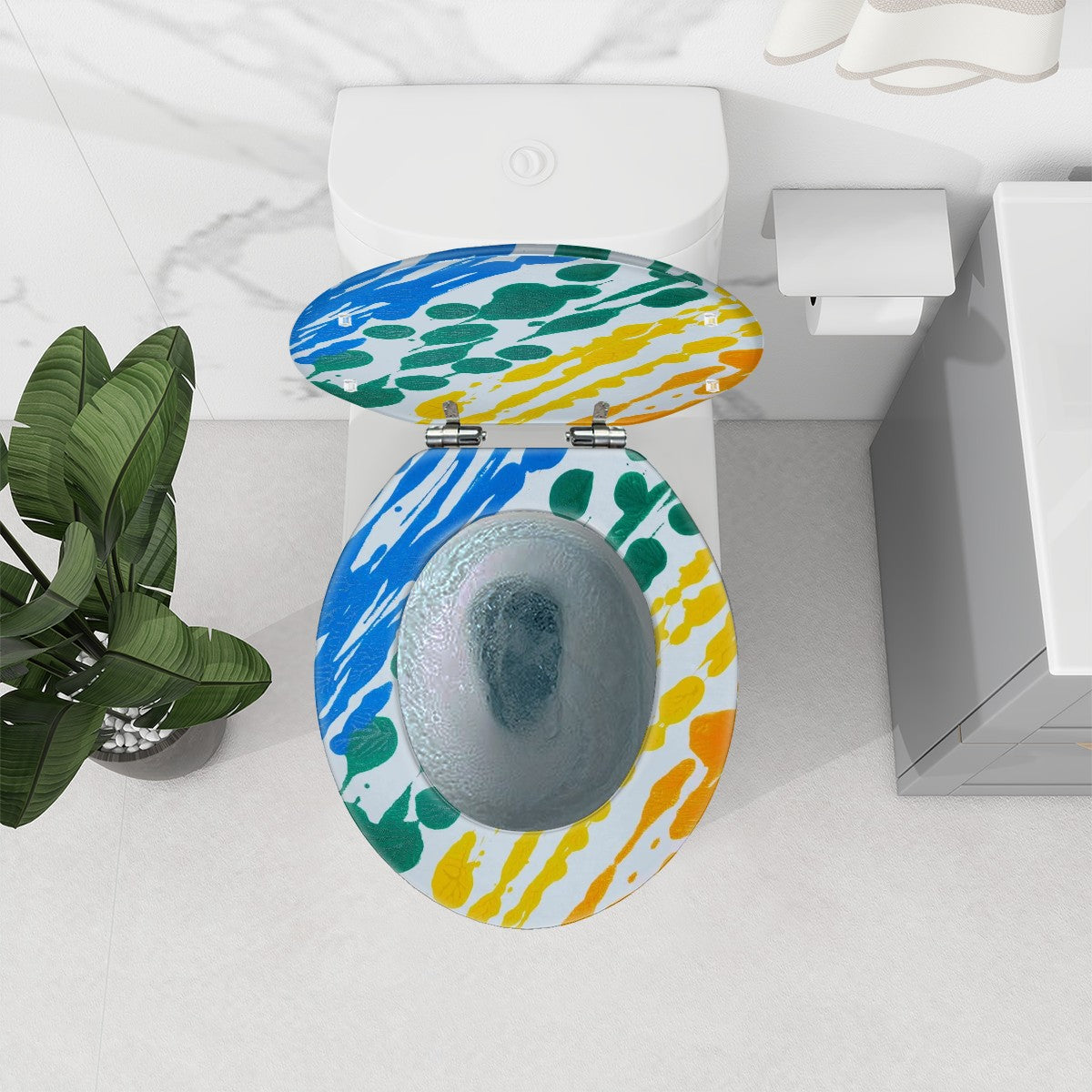 Gavin Scott Round Toilet Seat w/Matching Soft-close Lid (O-Shape)