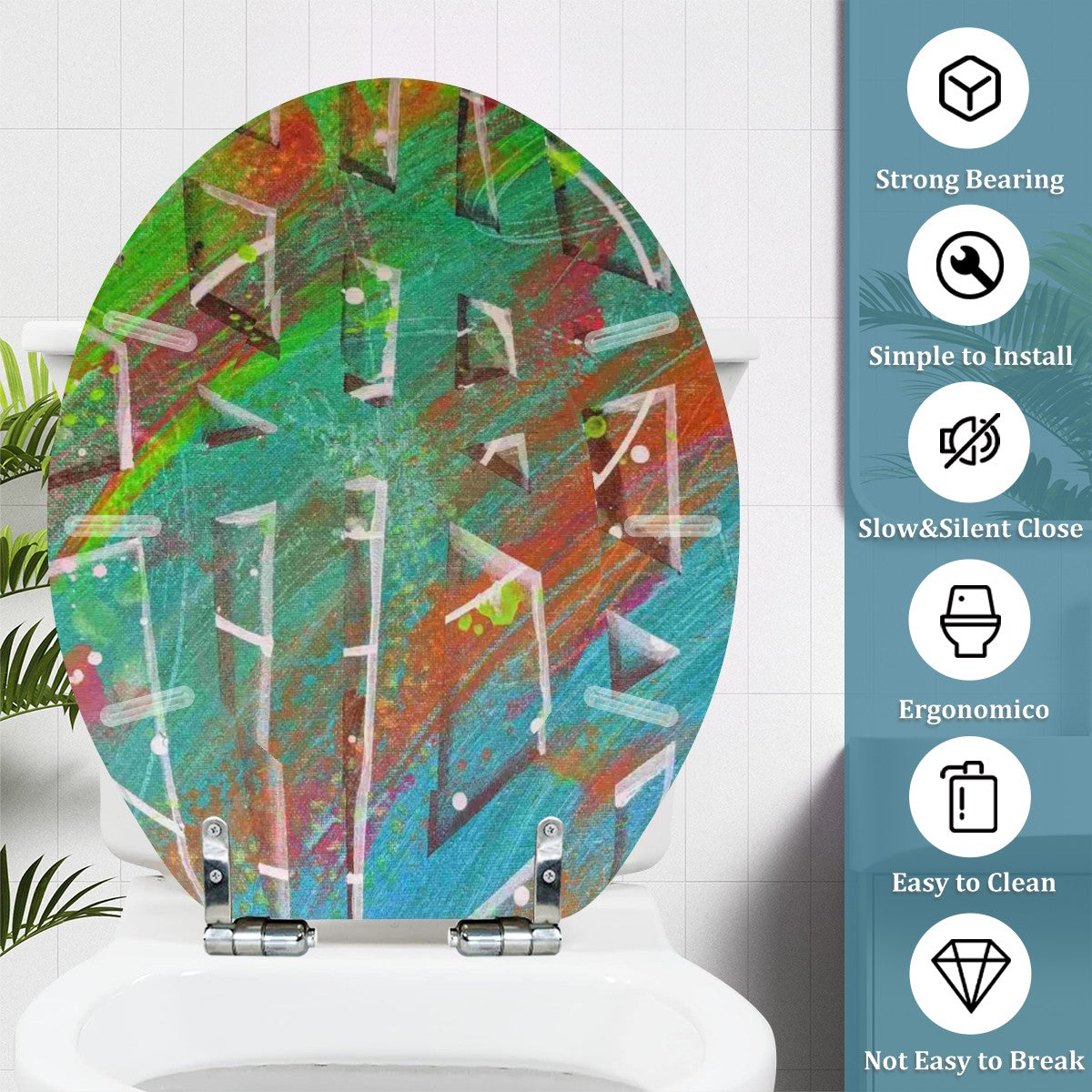 Gavin Scott Universal Toilet Seat w/Matching Soft-close Lid