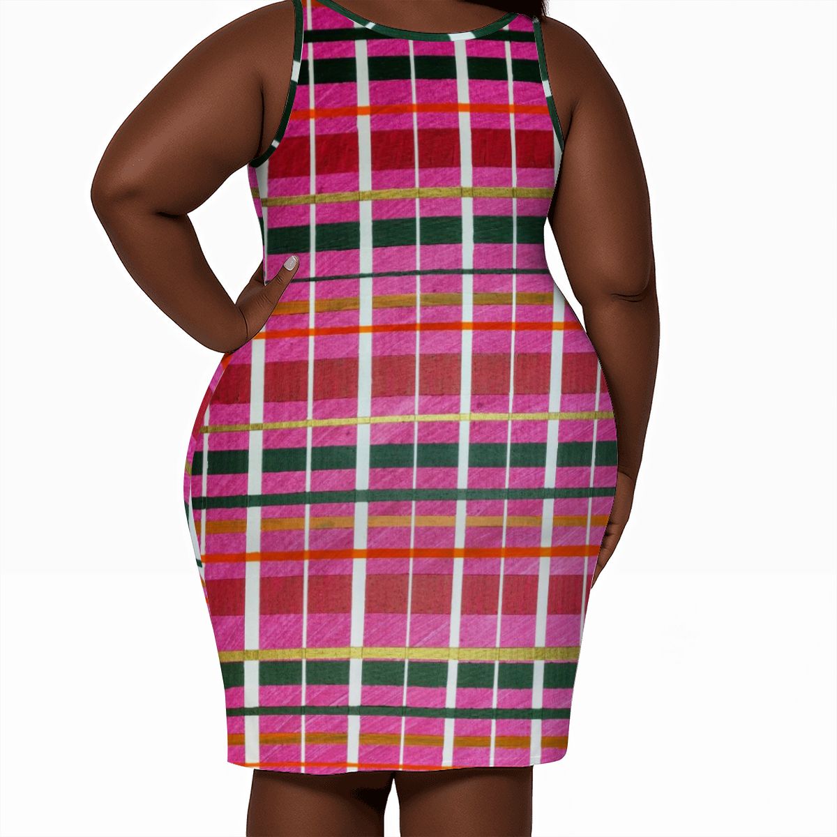 Gavin Scott Sleeveless Bodycon Dress (Femme L-4XL)