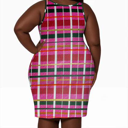 Gavin Scott Sleeveless Bodycon Dress (Femme L-4XL)