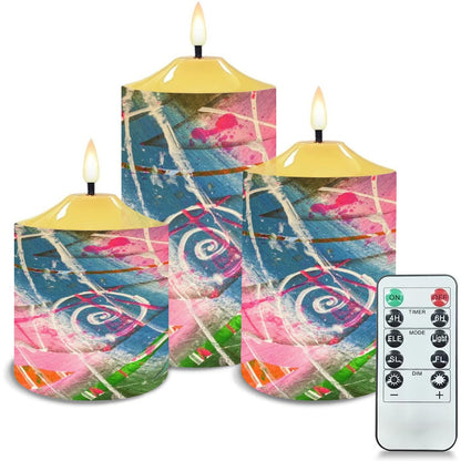 Gavin Scott Flameless Candles w/Remote (Set of 3)