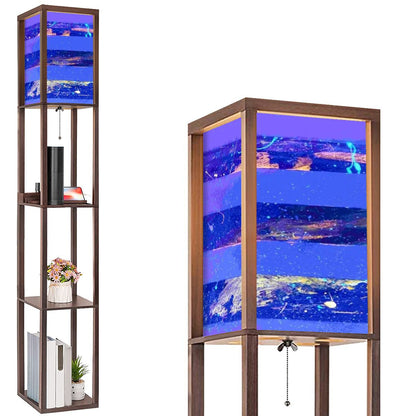 Gavin Scott Floor Lamp with Shelves (2 Colors)