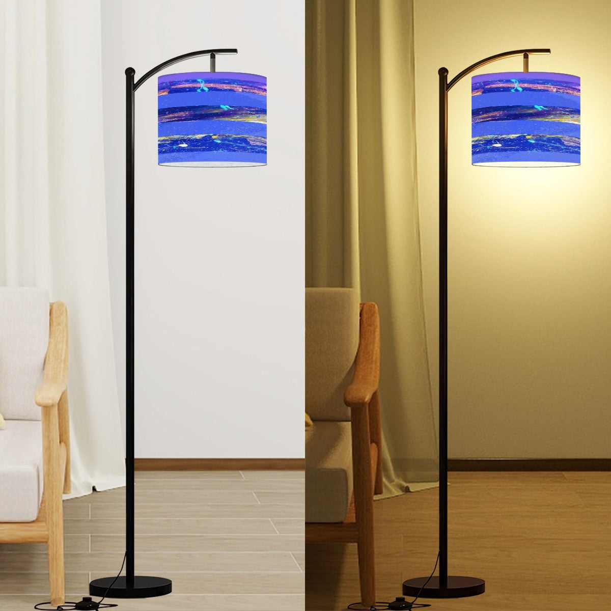 Gavin Scott Arc Floor Lamp w/Remote