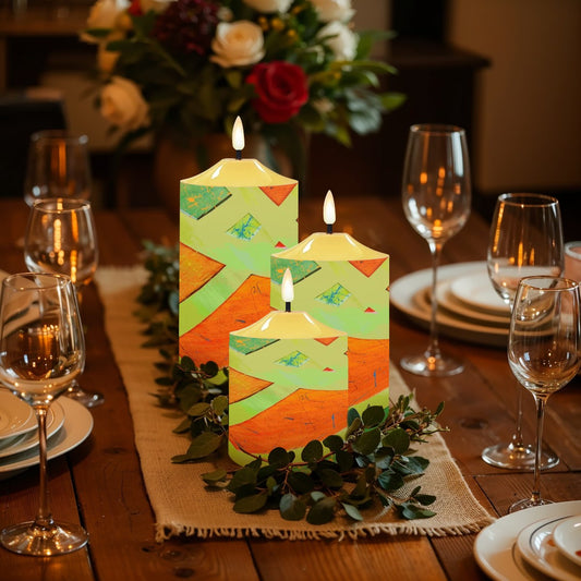 Gavin Scott Flameless Candles w/Remote (Set of 3)