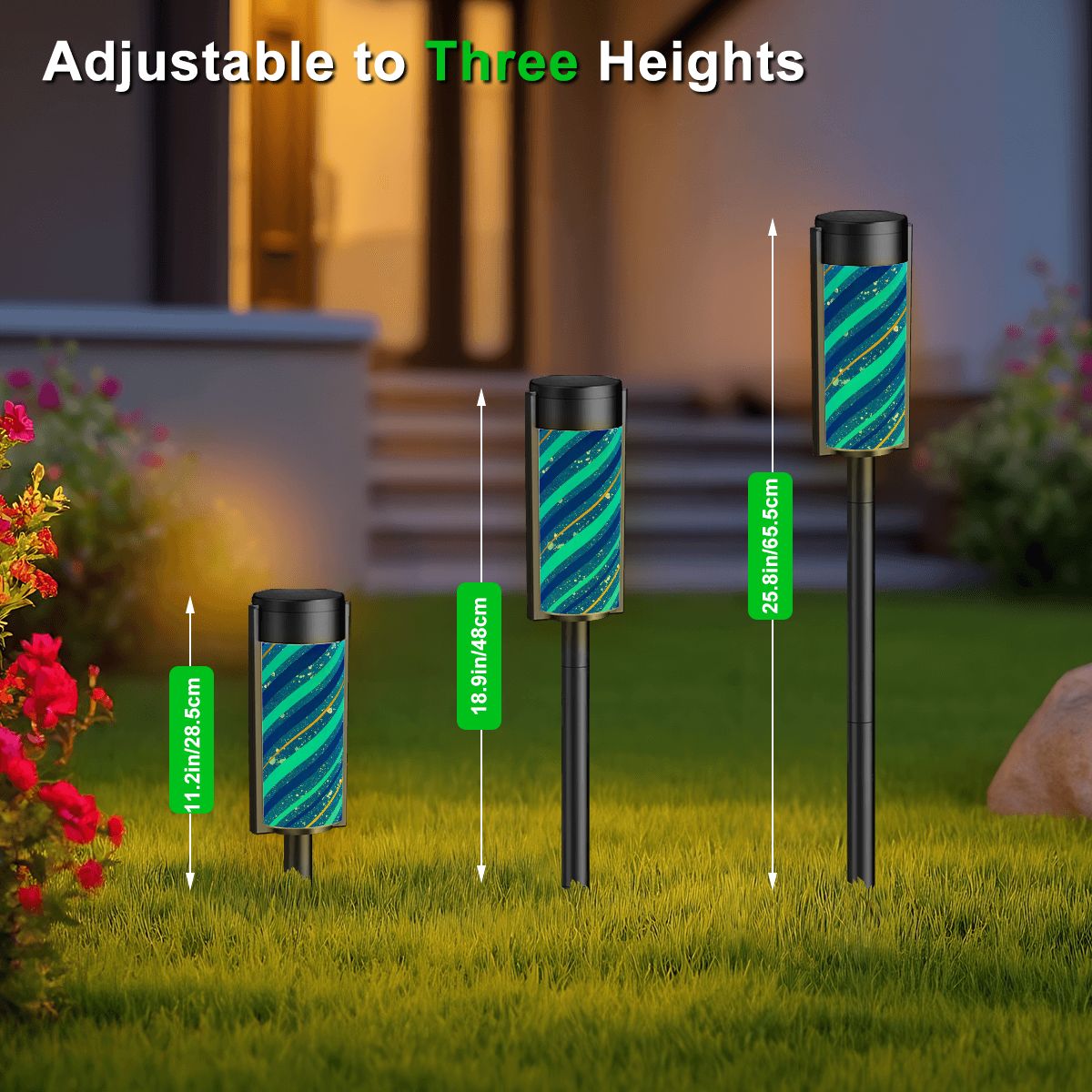 Gavin Scott Adjustable Outdoor Solar Lights (set of 4)