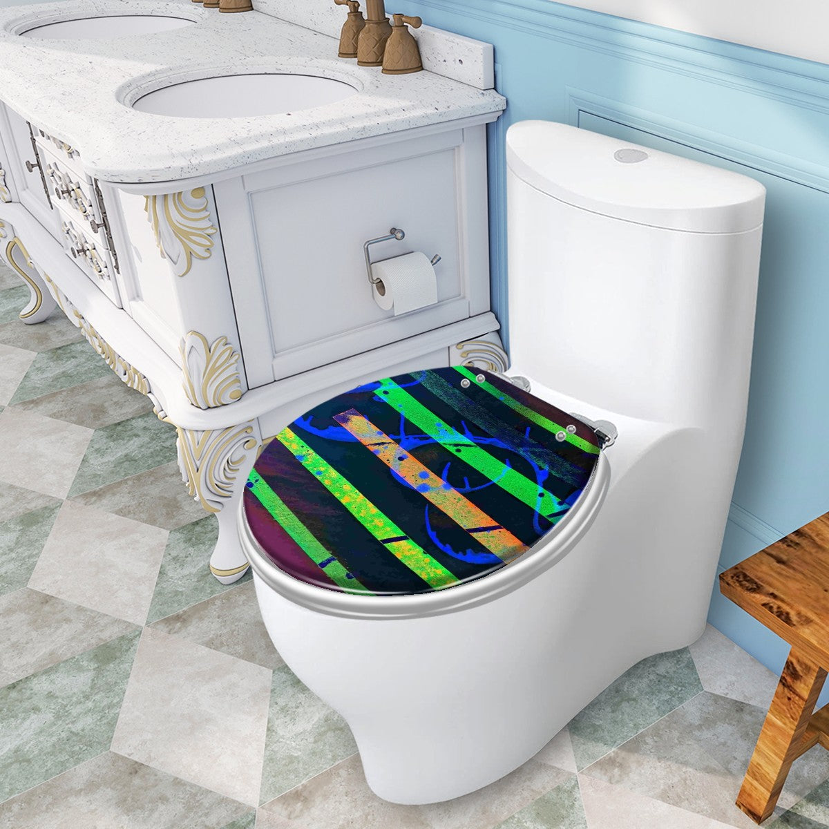 Gavin Scott Universal Toilet Seat w/Matching Soft-close Lid