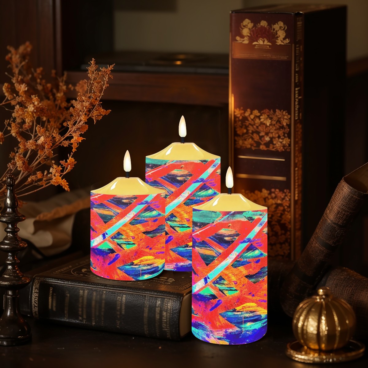 Gavin Scott Flameless Candles w/Remote (Set of 3)