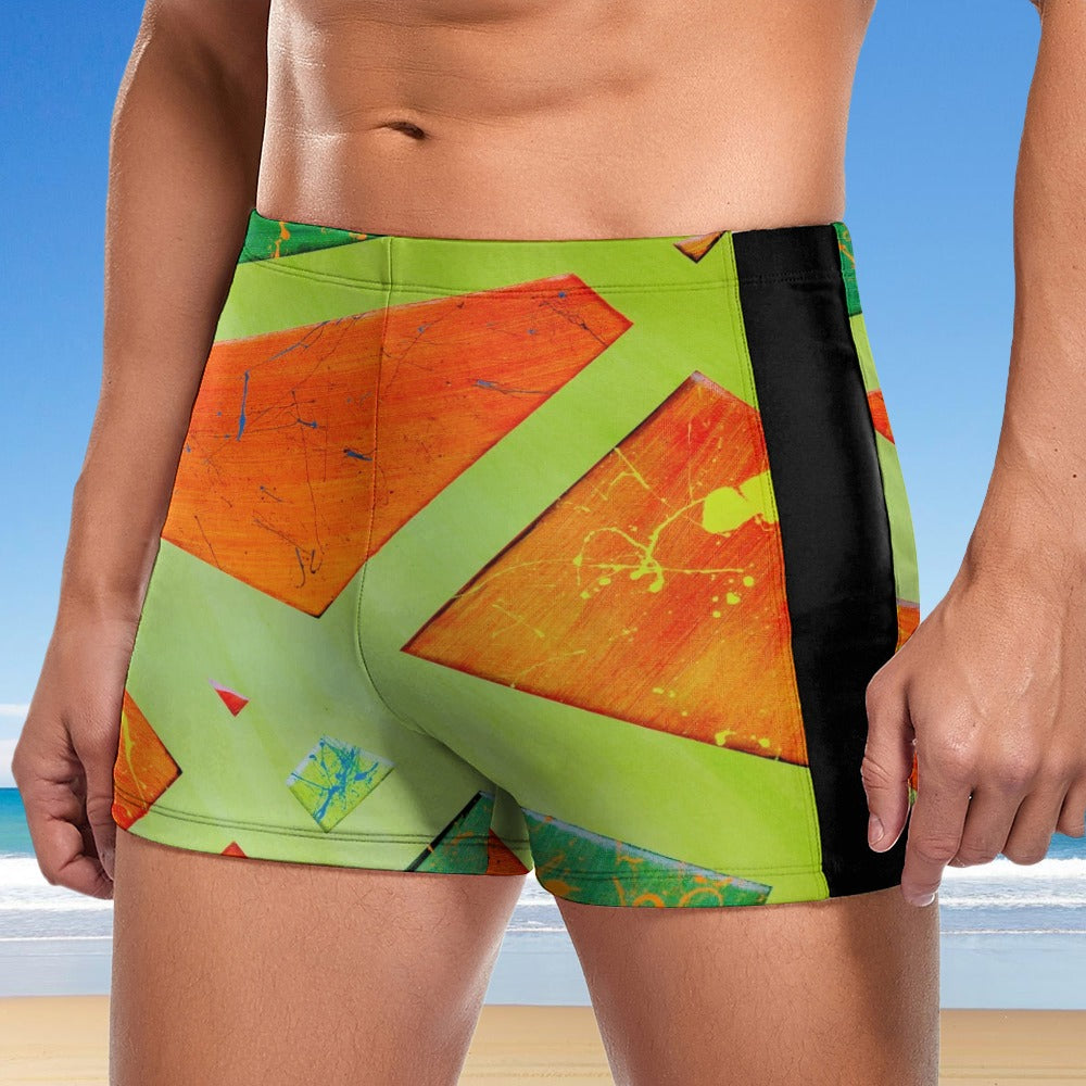 Gavin Scott Square Cut Swimming Trunks (Masc S-3XL)